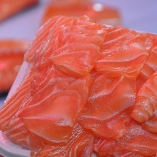冷凍粗加工水產(chǎn)品-天天海鮮冰鮮挪威三文魚(yú)刺身中段凈肉去皮400g生魚(yú)片絕對(duì)新鮮-.